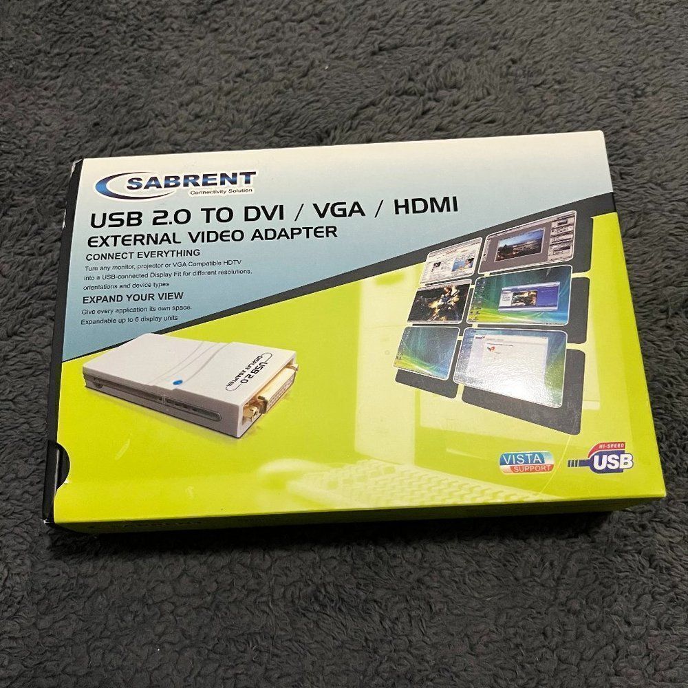 Sabrent Multi-Display USB 2.0 To Dvi/VGA Or HDMI‎ Adapter